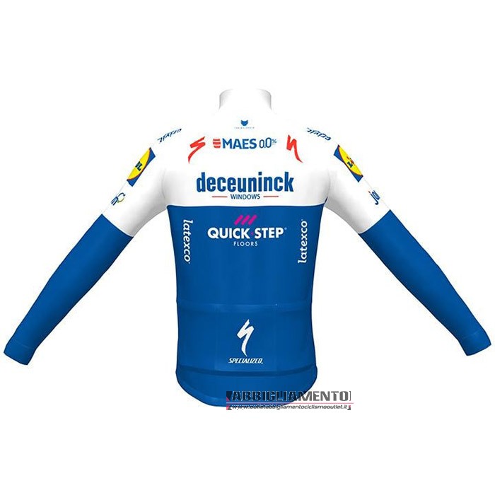 Abbigliamento Deceuninck Quick Step 2020 Manica Lunga e Calzamaglia Con Bretelle Blu Bianco - Clicca l'immagine per chiudere